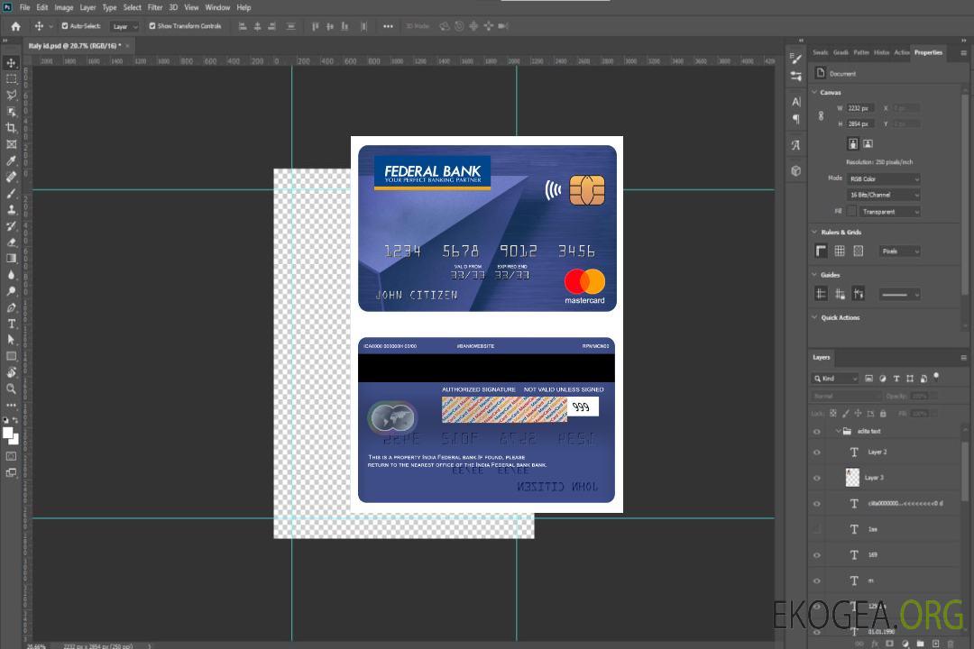 Mastercard de la banque fédérale indienne template Mastercard de la banque fédérale indienne template